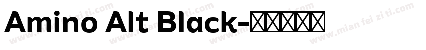 Amino Alt Black字体转换